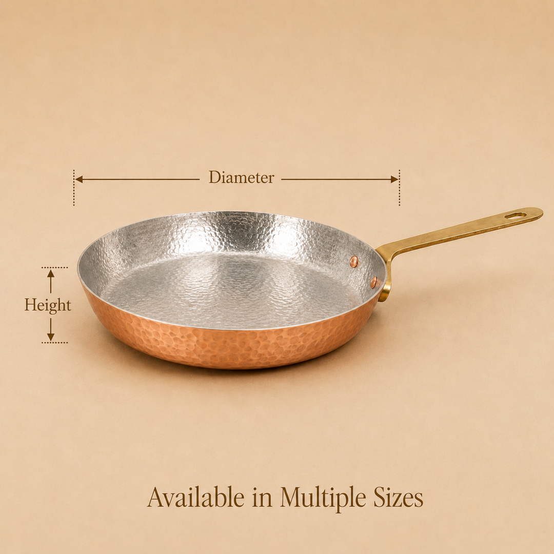 Copper Khalai Frypan - use