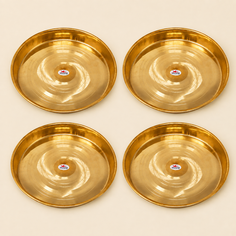 Nutristar 29 cm pure copper deep serving tray with raised rim