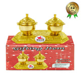 Sindoor Box Brass, Kumkum Bowls, Gift Item, (Set of 12)