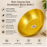 Brass Mixing Bowl, Brass Fruit Bowl Online, Diameter 13 Inch.