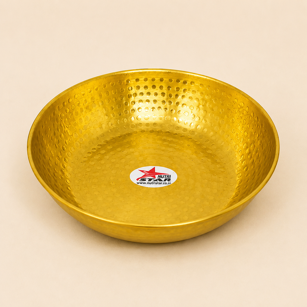 Brass Mixing Bowl, Brass Fruit Bowl Online, Diameter 13 Inch.