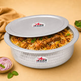 Biryani Handi with Lid, Jointless Cooking Handi for Hyderabadi Dum Biryani, Cookware.