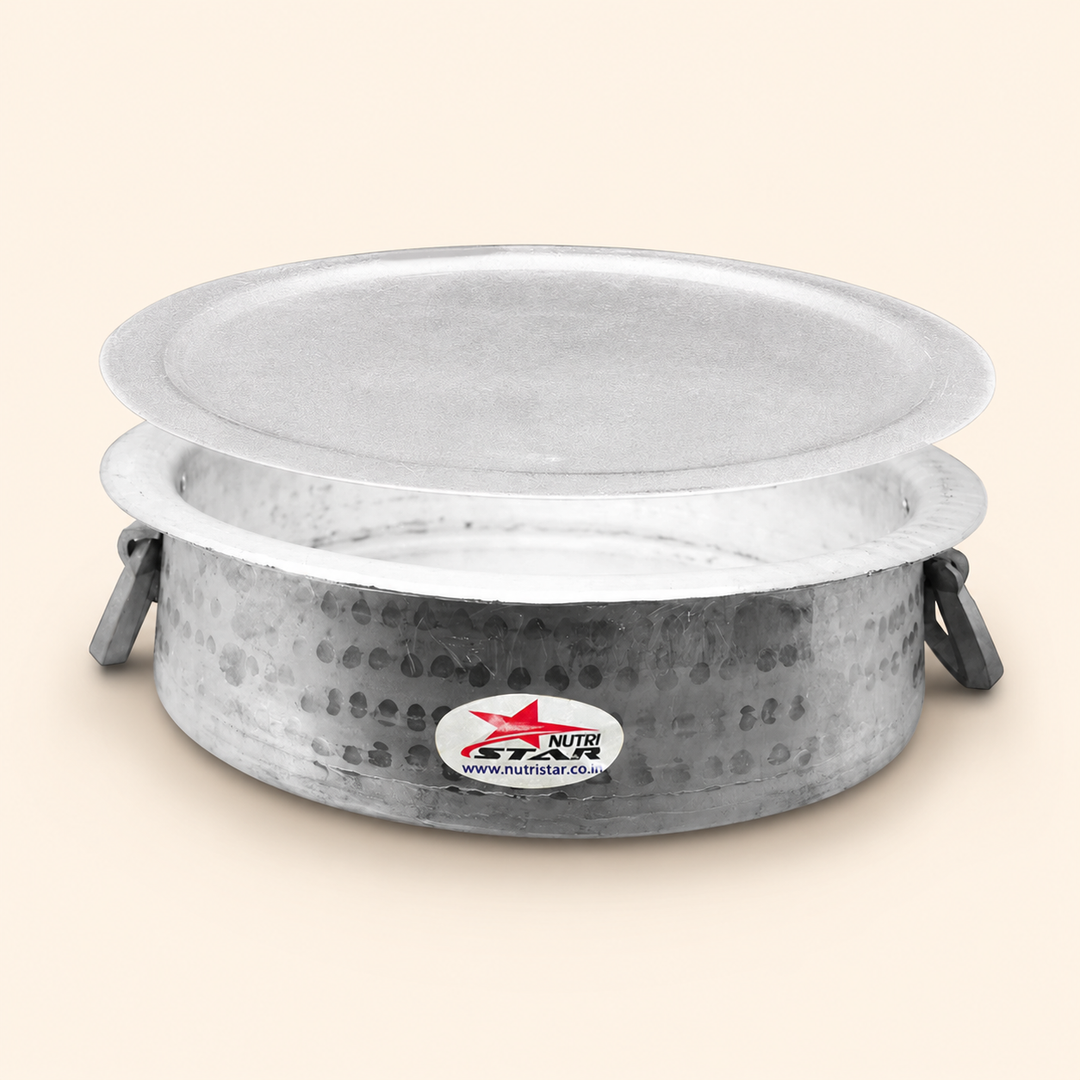 Biryani Handi,Aluminium Biryani Handi Pot with Lid,Thick Gauge Cooking Vessel. - main product image