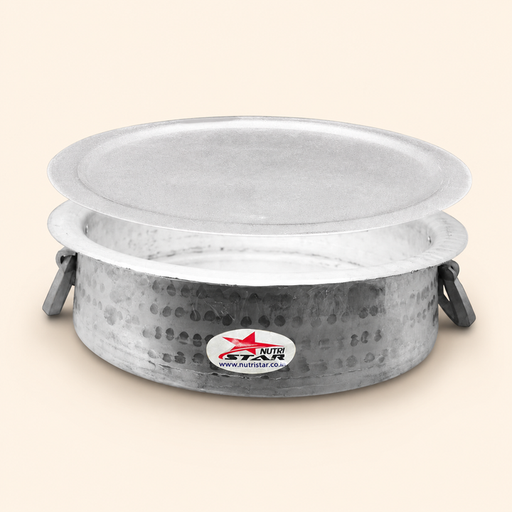 Biryani Handi,Aluminium Biryani Handi Pot with Lid,Thick Gauge Cooking Vessel. - main product image