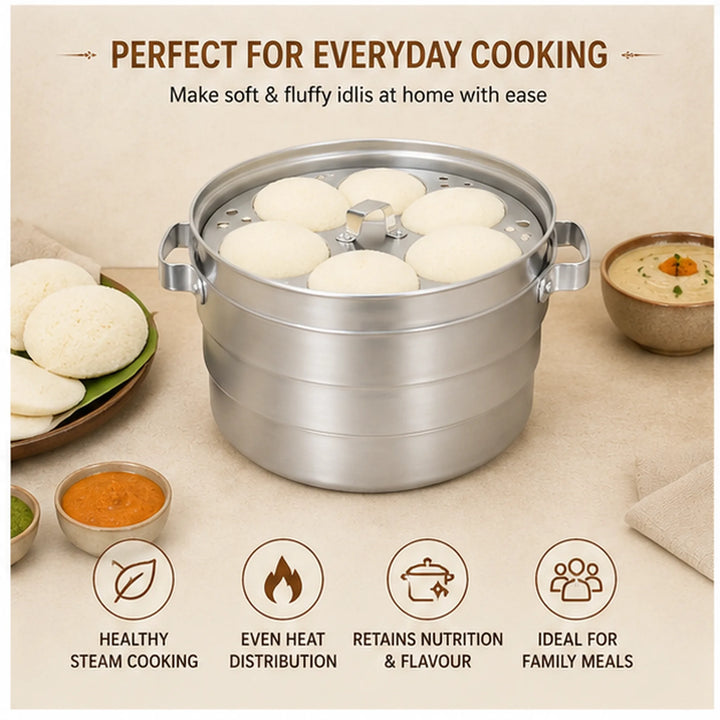 Idli Cooker of 3 Plates. Idli Cooker, Capacity 3 Plates, Pack of 1. - uses