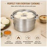 Idli Cooker of 3 Plates. Idli Cooker, Capacity 3 Plates, Pack of 1.