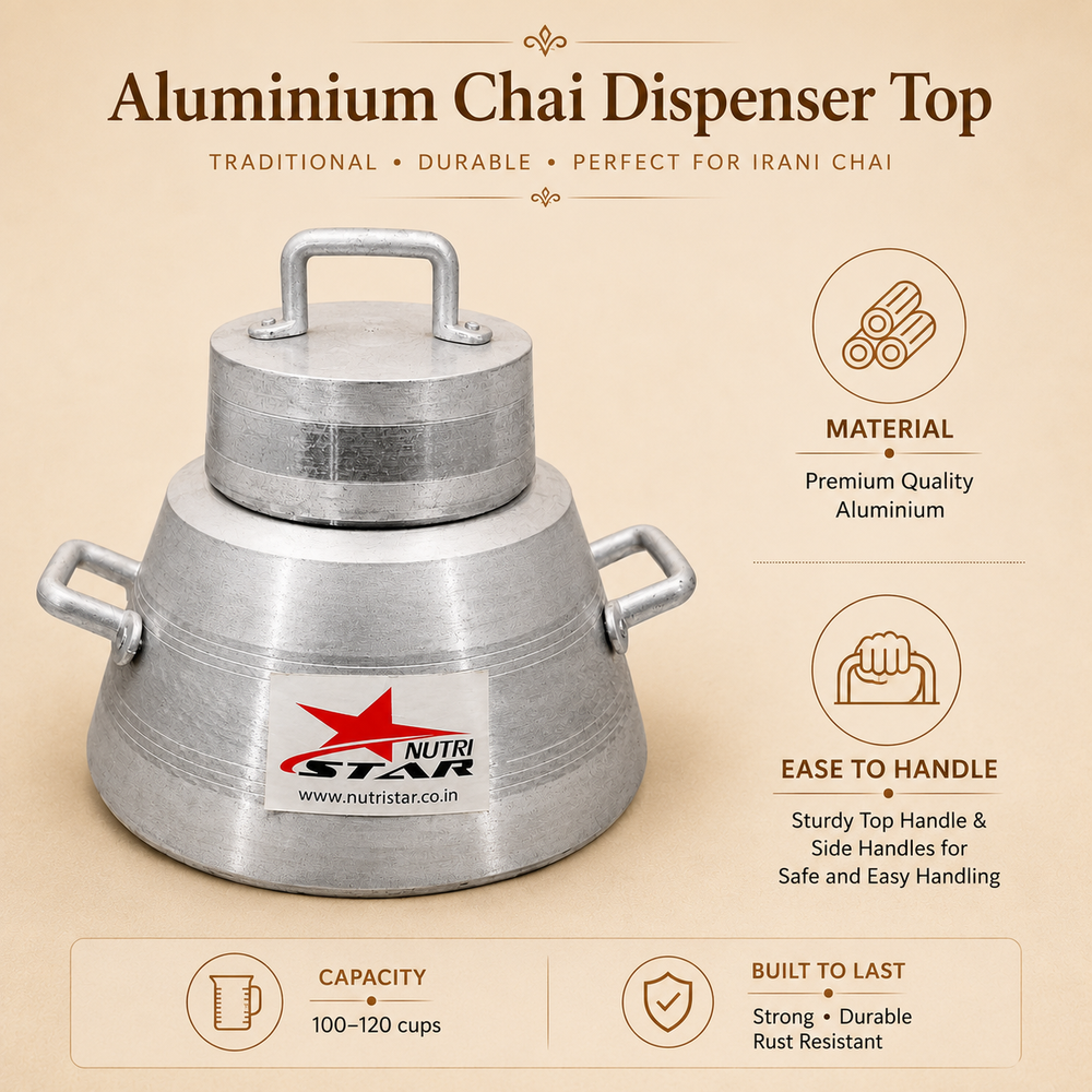 Irani Chai Set, Aluminum Chai Set, Hotelware. 1Handa, 1Samawar and 1Patila. - uses