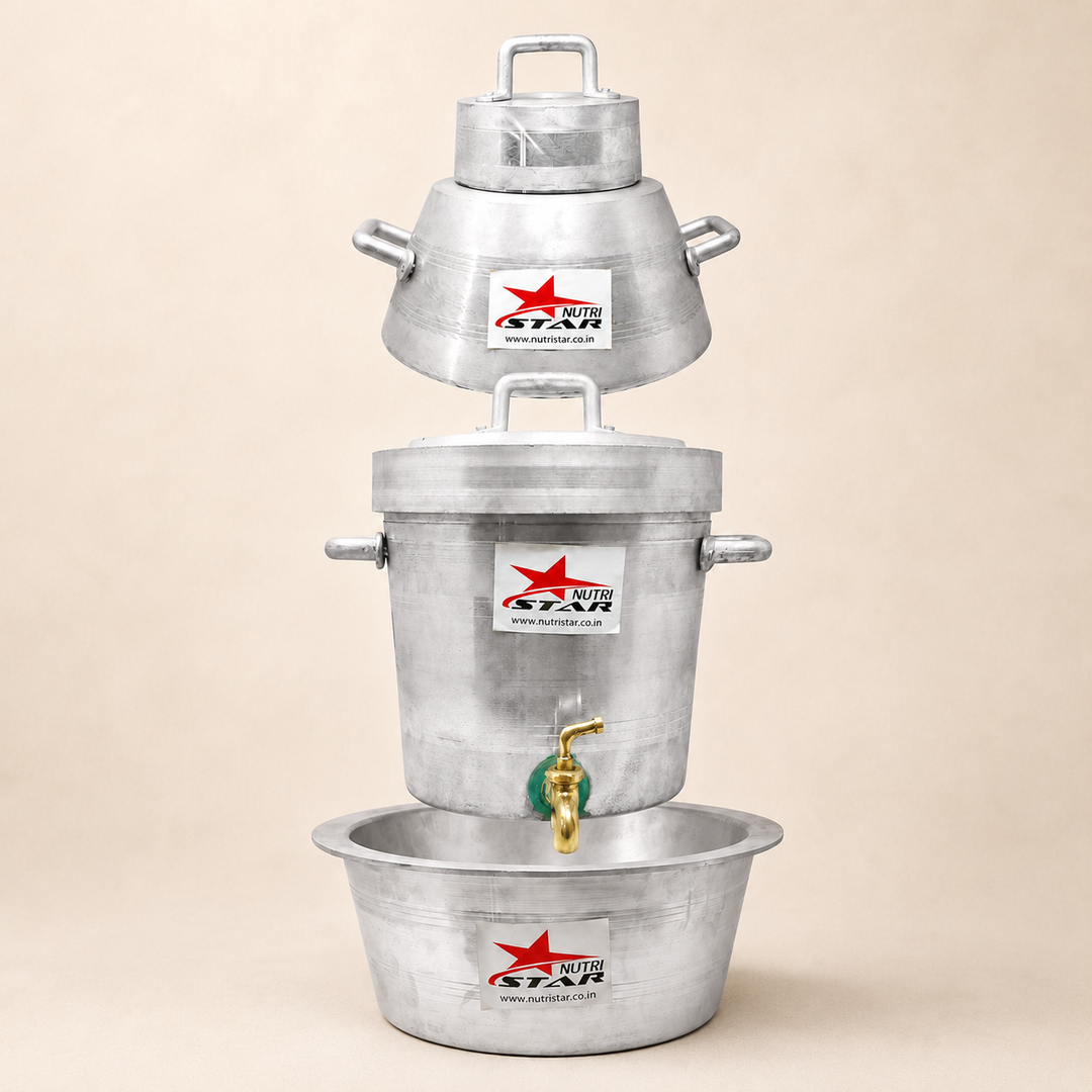 Irani Chai Set, Aluminum Chai Set, Hotelware. 1Handa, 1Samawar and 1Patila. - main product image