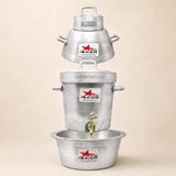 Irani Chai Set, Aluminum Chai Set, Hotelware. 1Handa, 1Samawar and 1Patila.
