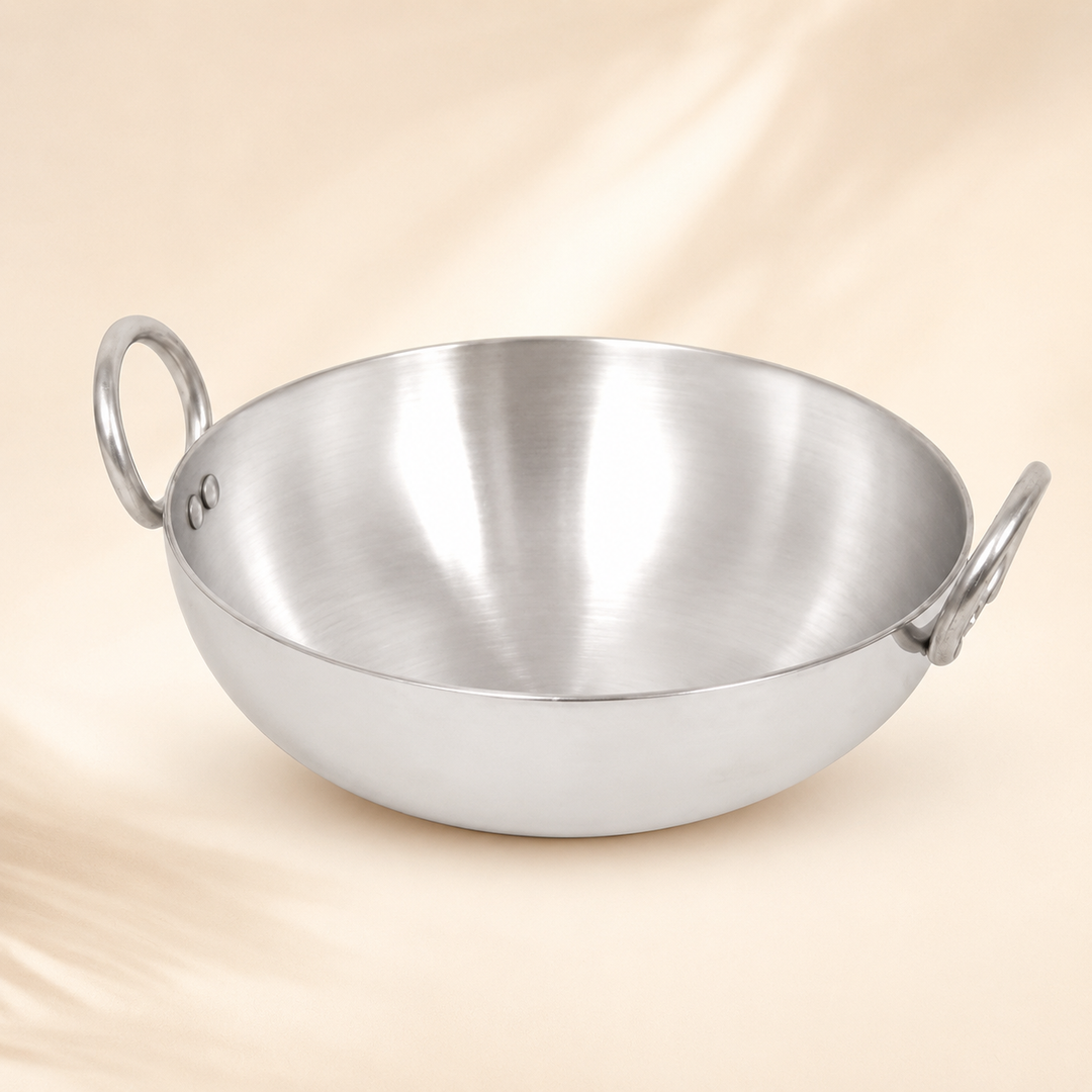 Aluminium Kadai, Wok, Cooking Utensil, Pack of 1. - main product image