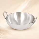 Aluminium Kadhai/Wok Cookware Set. Cooking Utensils. Pack of 2.