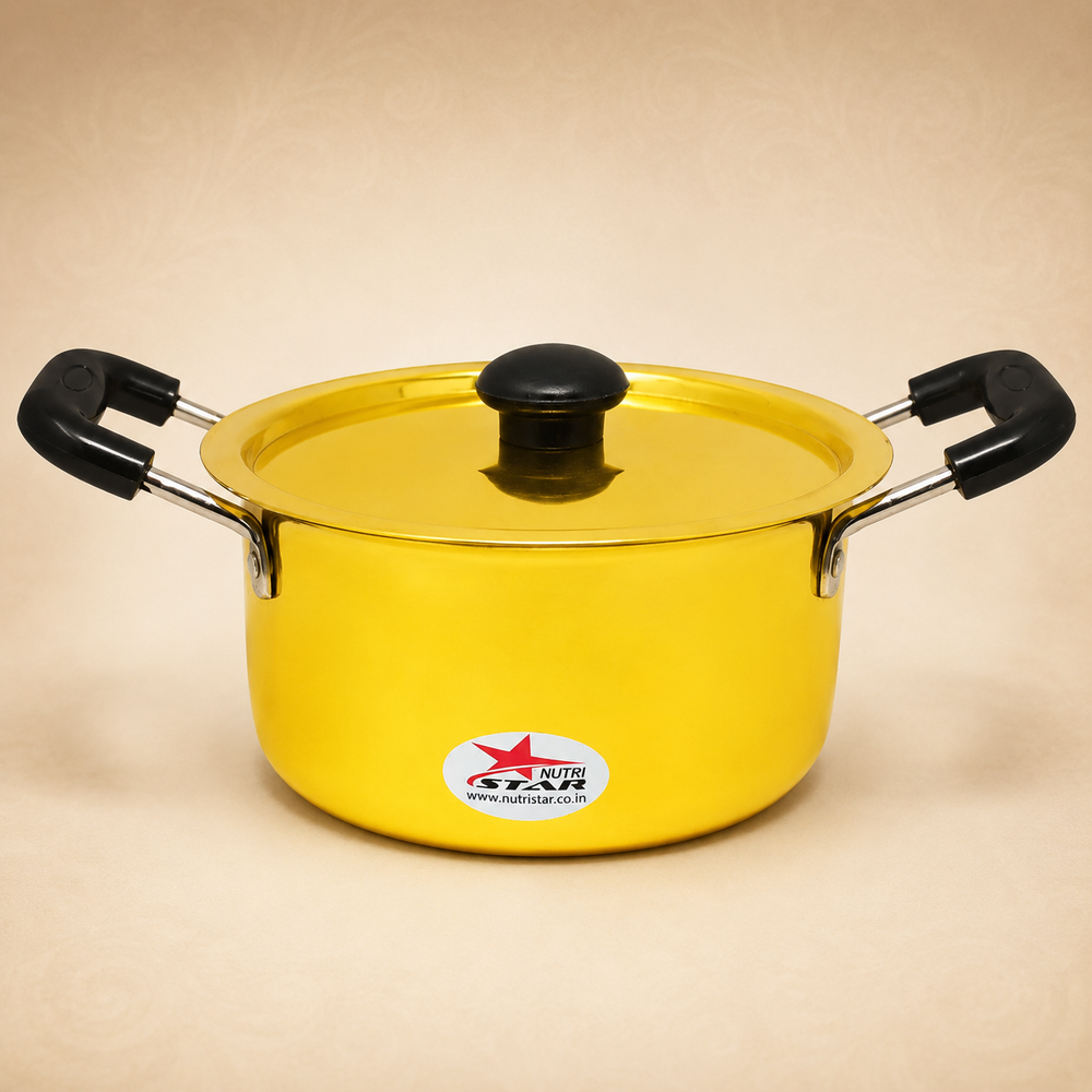 Brass Cooking Pot with Lid.