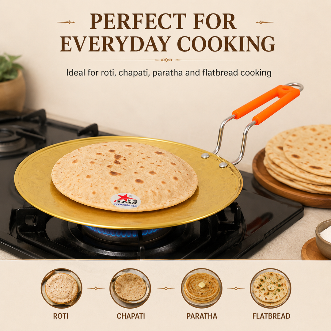 Brass Roti Tawa Best Tawa For Roti. Thickness 3mm. - uses