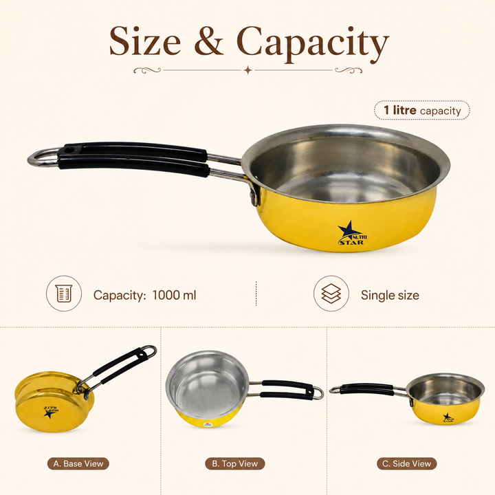 Brass Cooking Pot Brass Fry Pan, Brass Cooking Vessels - uses
