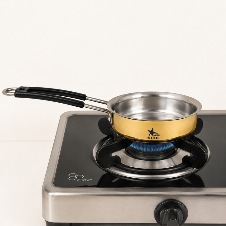 Brass Cooking Pot Brass Fry Pan, Brass Cooking Vessels - size guide