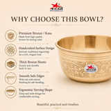 Bronze Serving Bowls, Multipurpose Bronze Bowls for Kitchen.
