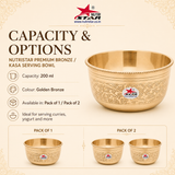 Bronze Serving Bowls, Multipurpose Bronze Bowls for Kitchen.