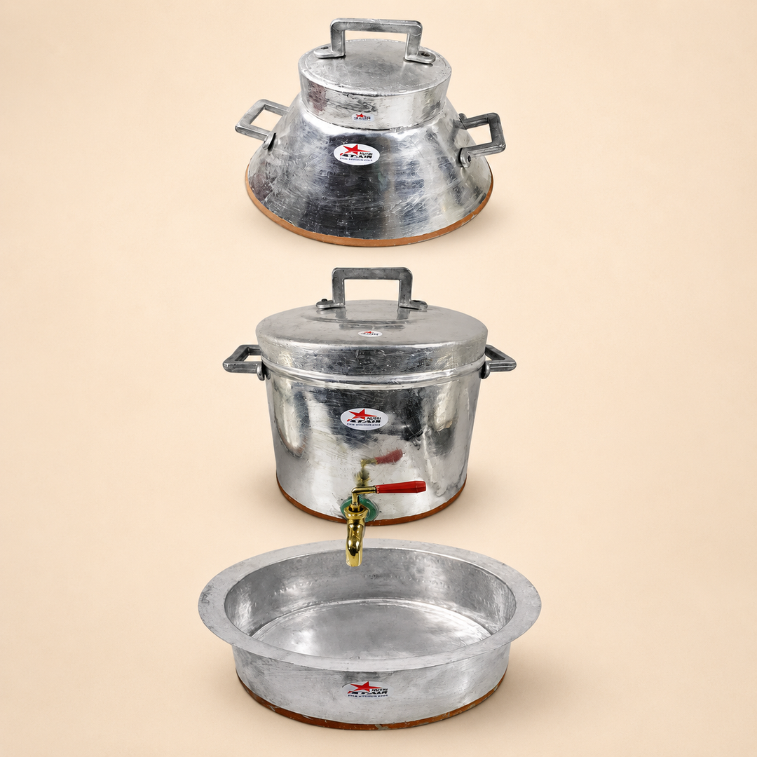 Copper Irani Tea Set Samawar & Copper Patila. Hyderabadi Irani Chai Set. - main product image