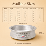 Biryani Handi with Lid, Cooking Handi for Hyderabadi Dum Biryani Heavy Gauge, Cookware.