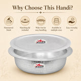 Jointless Aluminium Biryani Handi with Lid – Hyderabadi Dum Cooking Pot