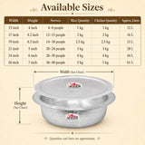 Jointless Aluminium Biryani Handi with Lid – Hyderabadi Dum Cooking Pot