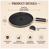 Non Stick Tawa/Griddle with Handle, Roti/Dosa Tawa, Thickness - 5 MM.