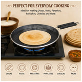 Non Stick Tawa, Hard Anodised Non Stick Tawa/Griddle with Handle, Roti/Dosa Tawa, Thickness - 3 MM.