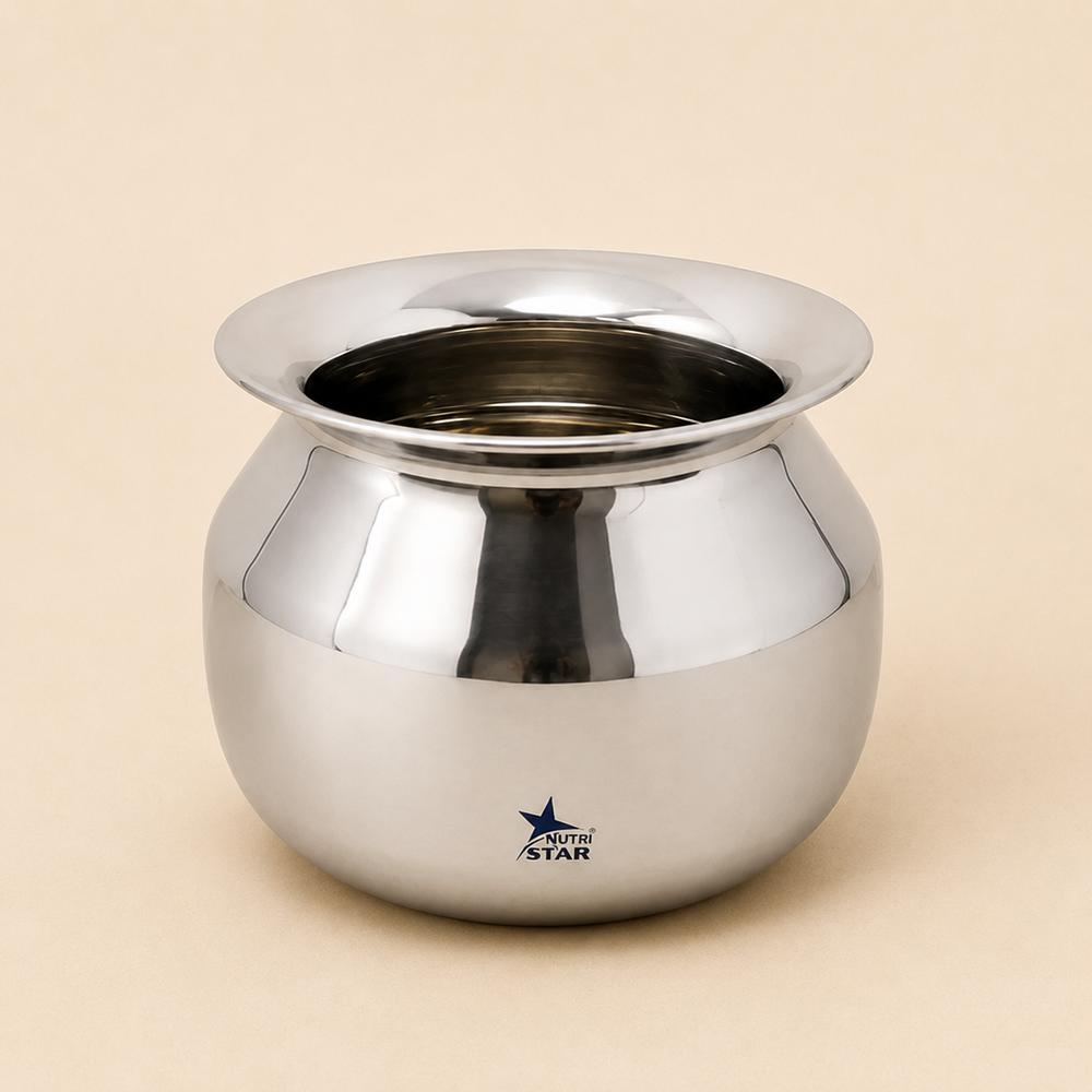Stainless Steel Cooking Pot, Dekchi/Handi for Cooking.