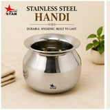 Stainless Steel Cooking Pot, Dekchi/Handi for Cooking.