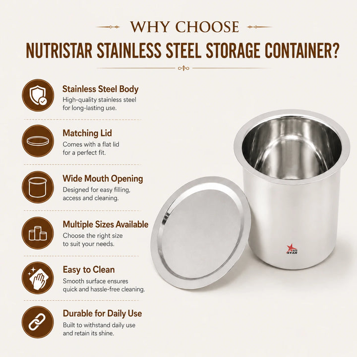 stainless steel milk boiler or deep gunj features.