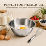 Stainless Steel Mixing Bowl, Capacity 1500 Ml With Wisk.