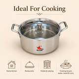 Stainless Steel Triply Biryani Handi | Cooking Handi