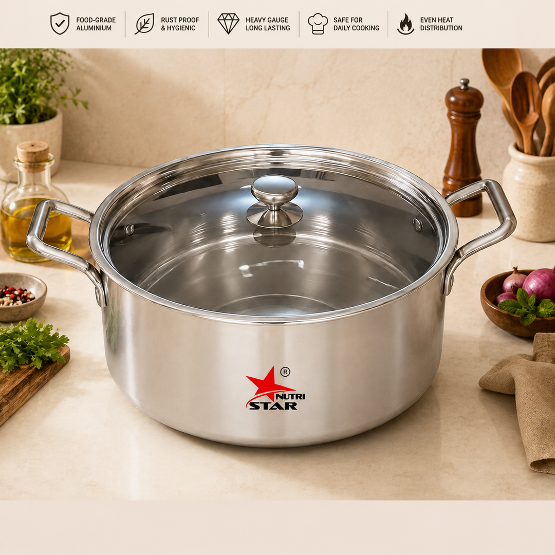 Stainless Steel Triply Biryani Handi | Cooking Handi