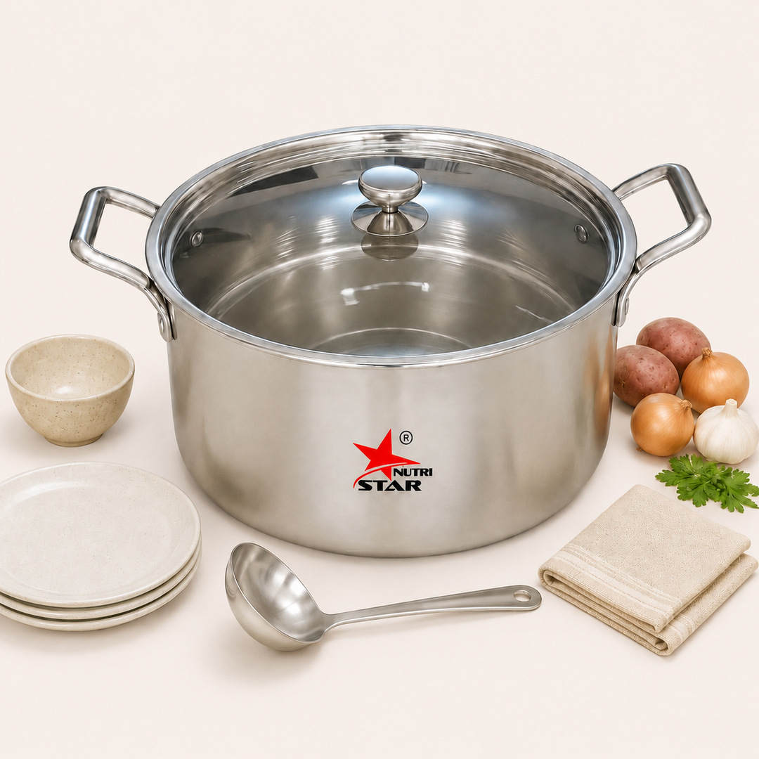 Stainless Steel Triply Biryani Handi | Cooking Handi