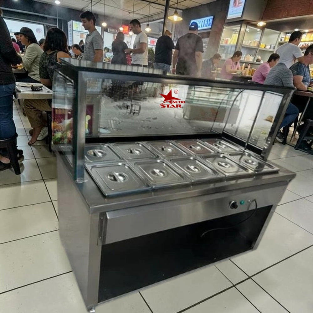 Nutristar Stainless Steel Curry Point | Commercial Food Display Counter