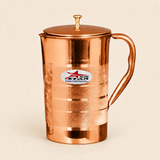 Copper Water Jug with Lid, Copper Jug,  Drinkware ( Pack of 1).