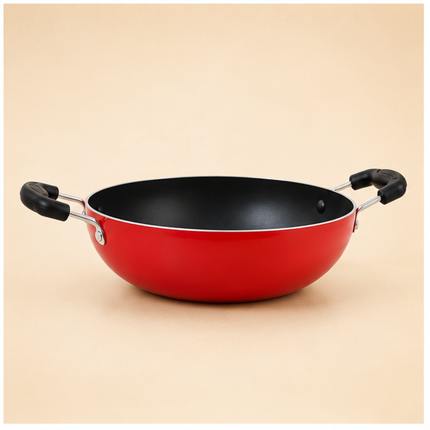 Non Stick Kadhai Cooking Pot, Non Stick Fry Pan/Wok, Pack of 1. - main product image