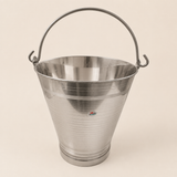 Nutristar stainless steel utility bucket with strong carry handle