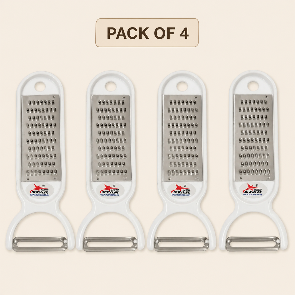 Nutristar 2 in 1 stainless steel grater and peeler kitchen tool