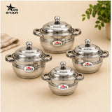 Stainless Steel Serving Dishes with Lid, Serving Bowls, Pack of 5.