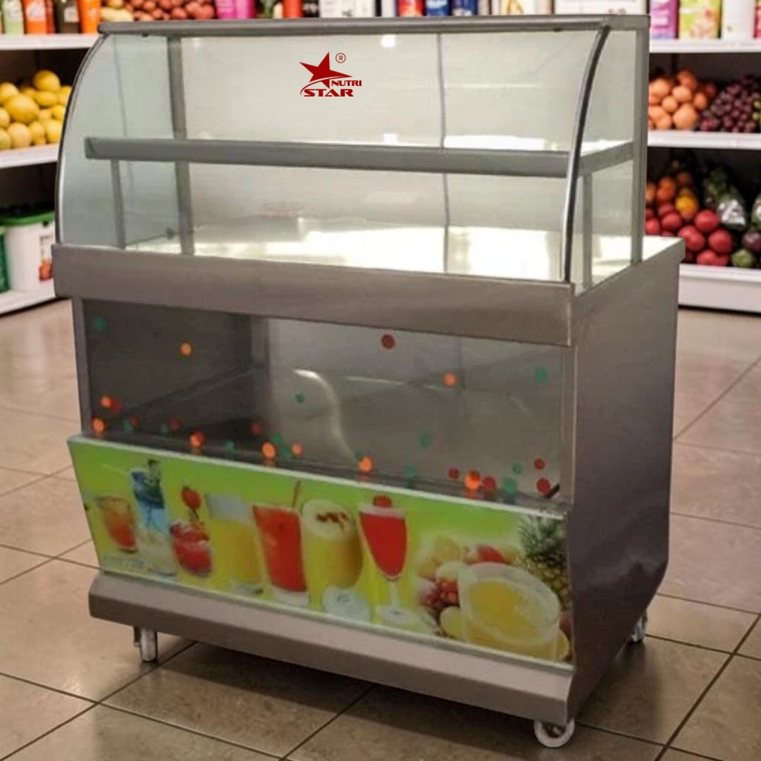 Nutristar Stainless Steel Juice Display Counter | Commercial Juice Counter – product image