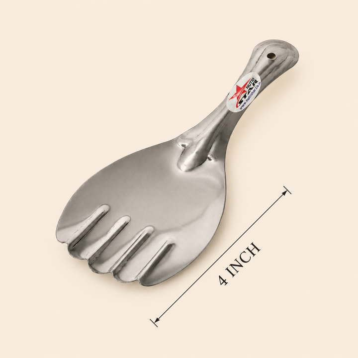 Nutristar stainless steel slotted serving spoon with wide head and handle
