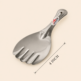 Nutristar stainless steel slotted serving spoon with wide head and handle