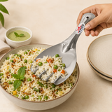 Nutristar stainless steel slotted serving spoon with wide head and handle