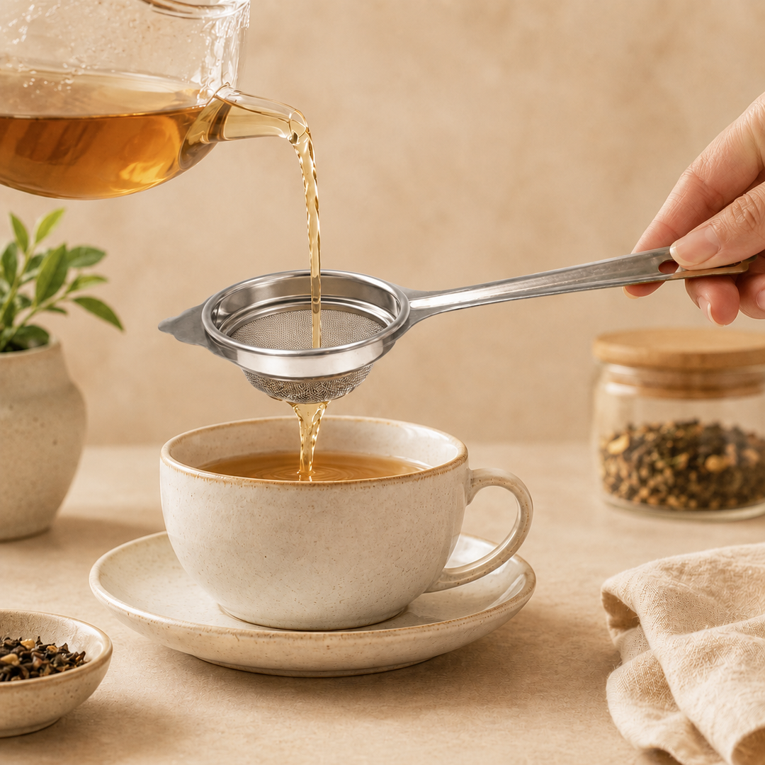 Nutristar stainless steel fine mesh tea strainer 6 inch