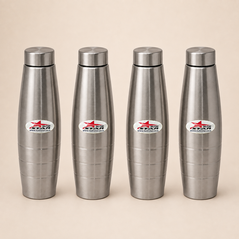 Nutristar 1 litre stainless steel water bottle 