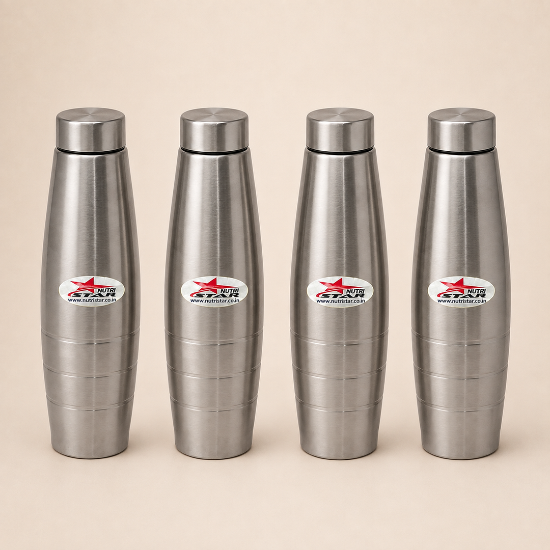 Nutristar 1 litre stainless steel water bottle 