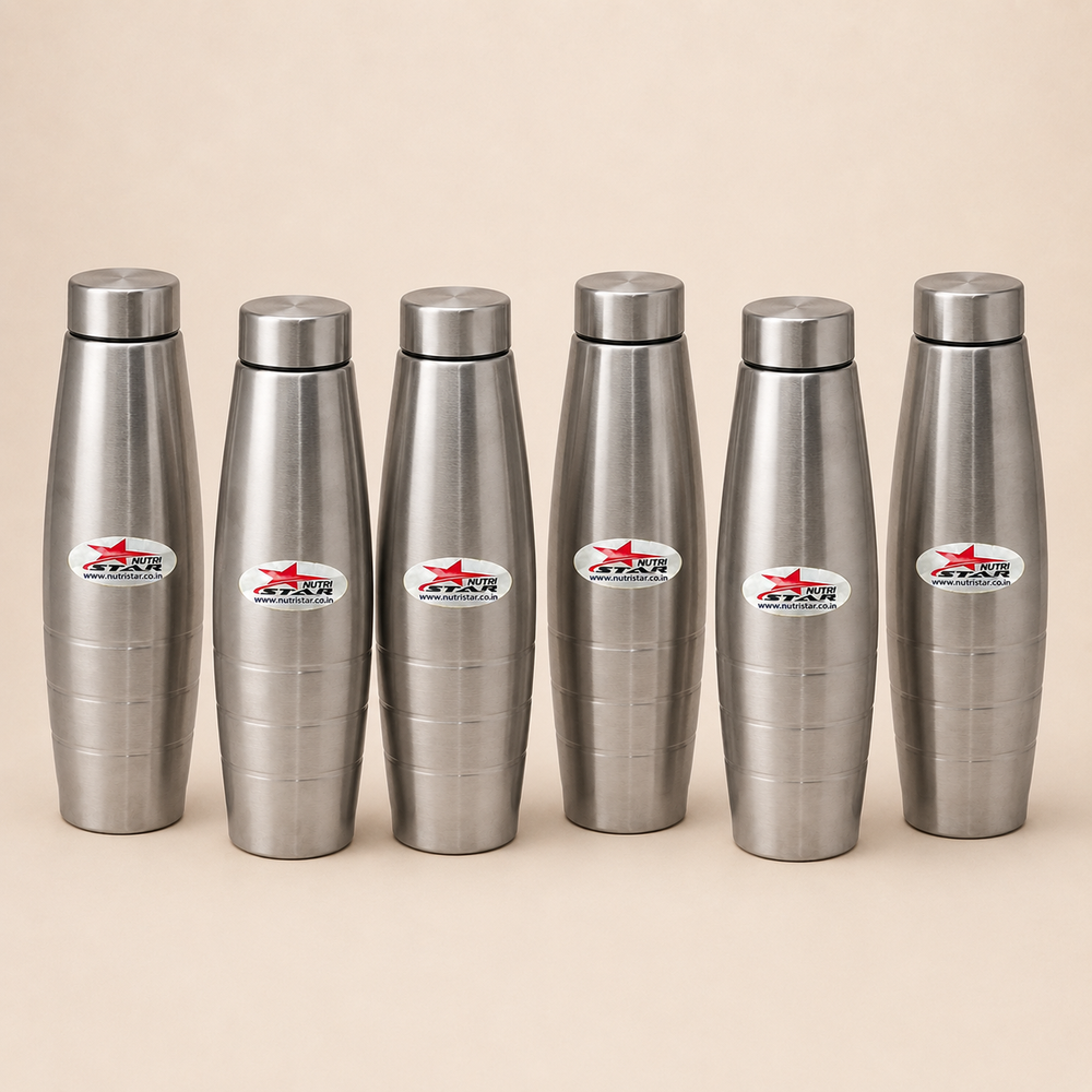 Nutristar 1 litre stainless steel water bottle 