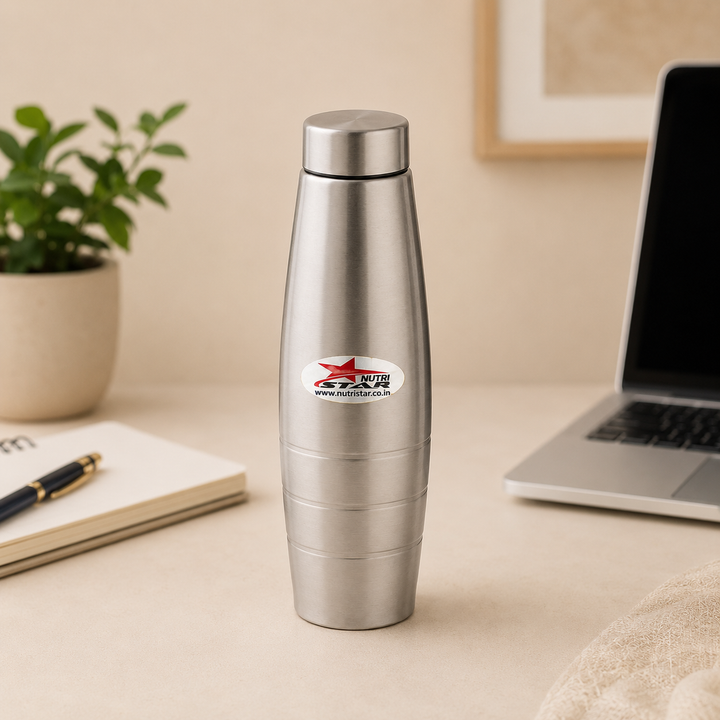 Nutristar 1 litre stainless steel water bottle Nutristar 1 litre stainless steel water bottle 