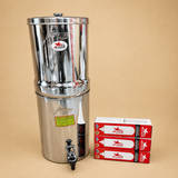 Stainless Steel Water Filter with Ceramic Filter Candle for Home and Commercial Use by Nutristar